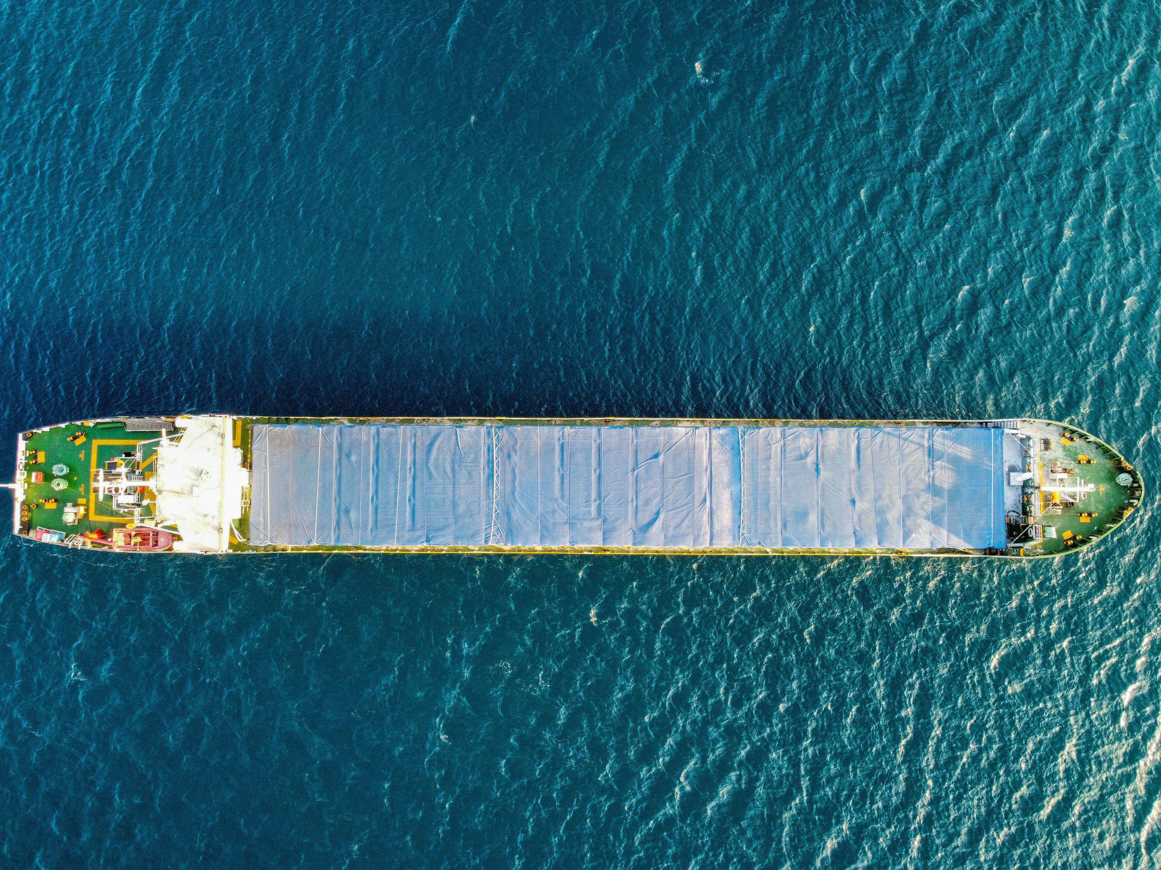 Cargo vessel at sea
